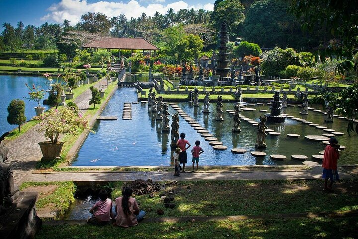 Tirta Gangga koi pond and ornate Balinese fountains