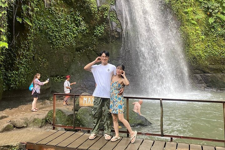 Ulu Petanu waterfall plunging through Ubud jungle